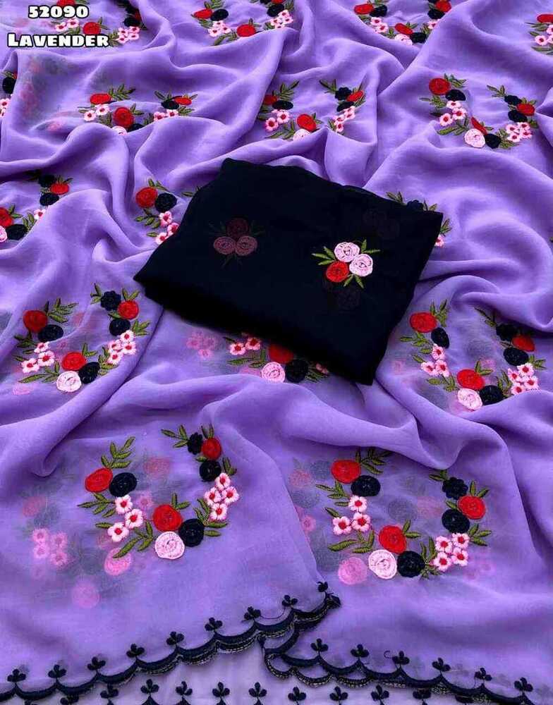 super georgette saree