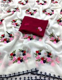 super georgette saree