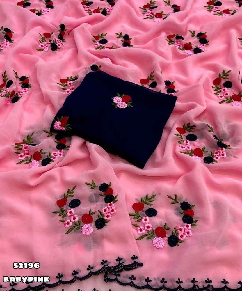 super georgette saree