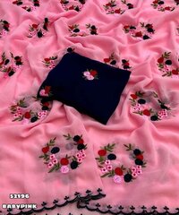 super georgette saree