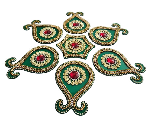 Acrylic Rangoli - Color: Multicolor