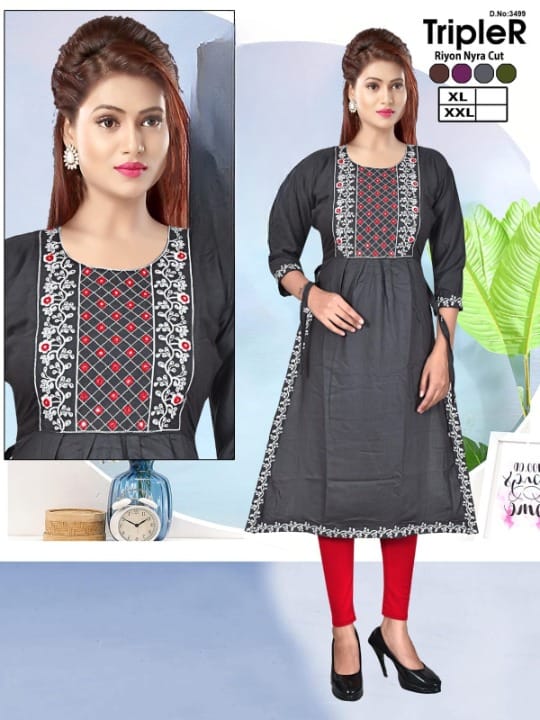 Chikenkari Kurta - Color: All