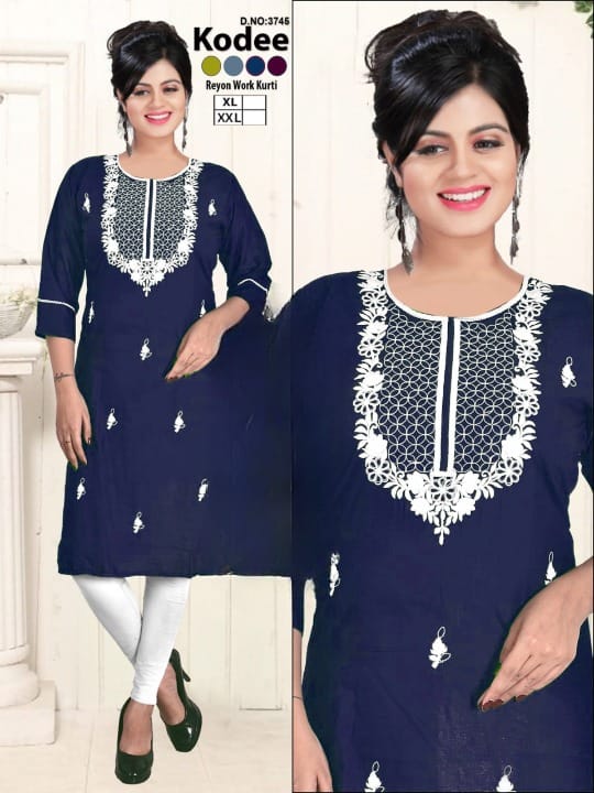 Chikenkari Kurta - Color: All