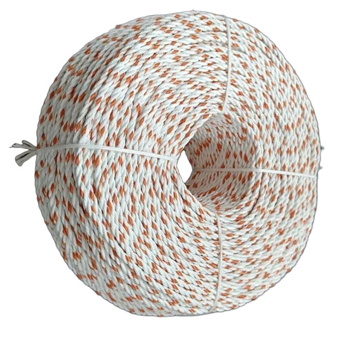 Polyester Multifilament Chhita Rope - Color: White And Orange