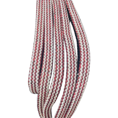 10Mm Braided Patti Rope - Color: White And Pink