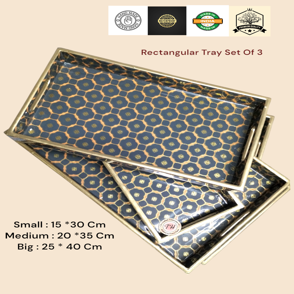Glossy Enamel Coated Printed Tray