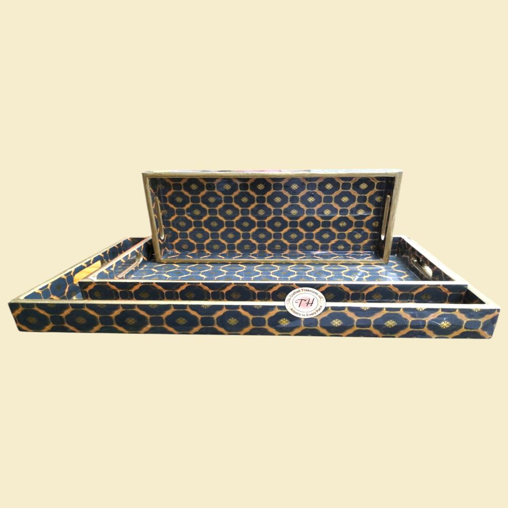 Glossy Enamel Coated Printed Tray