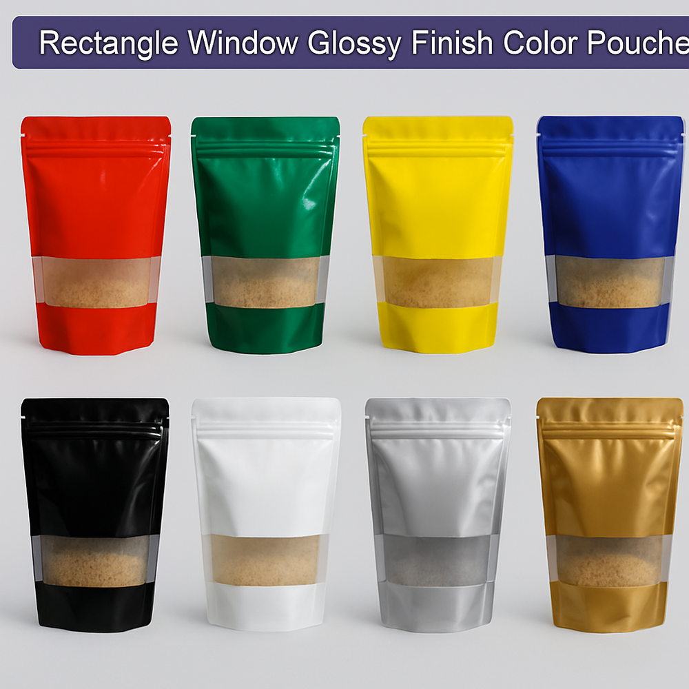 Ziplock Standup Window Zipper Pouch