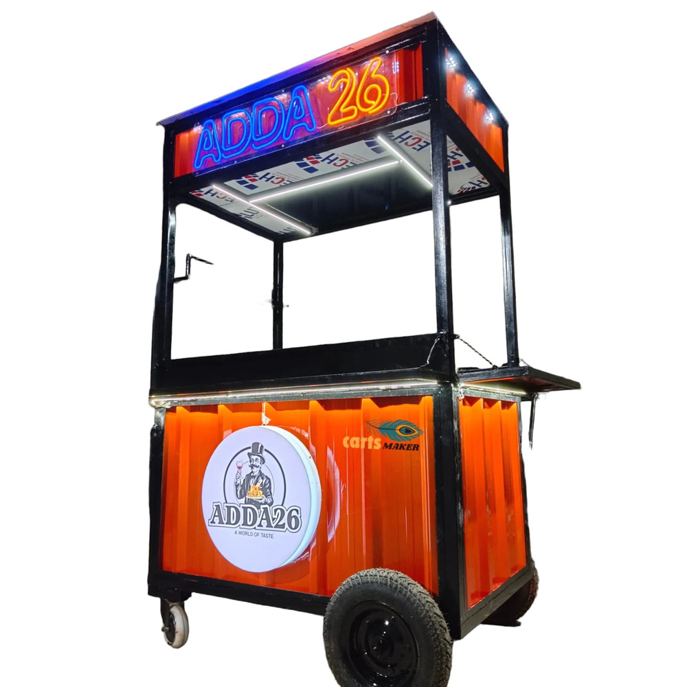 Orange Food Cart - Color: As Per Requirement