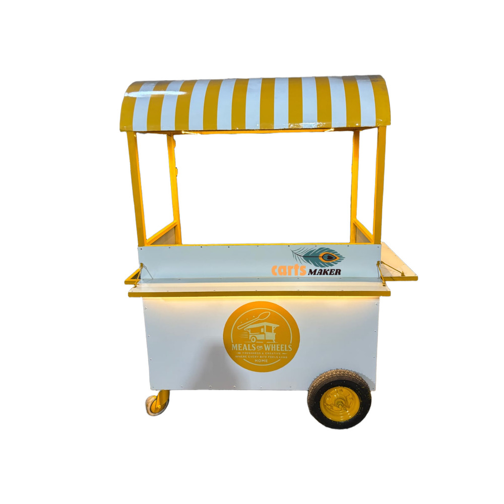 White Cart - Application: Street Food / Beverages / Snacks / Outdoor Catering