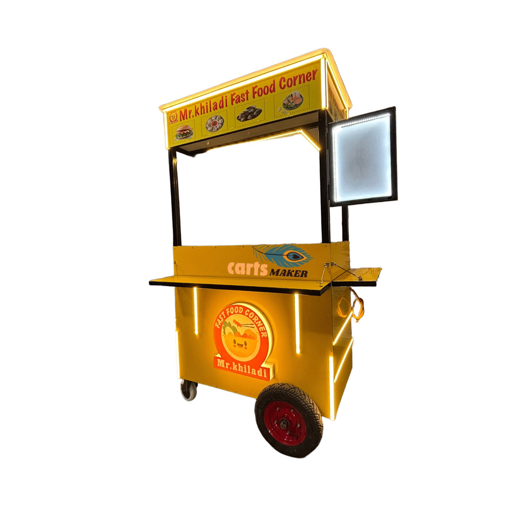 Modern Food Cart - Color: As Per Requirement