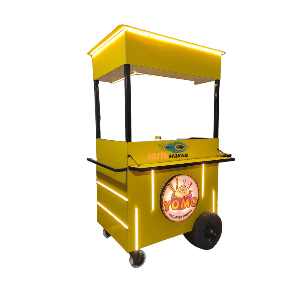 Steel Food Cart - Color: As Per Requirement