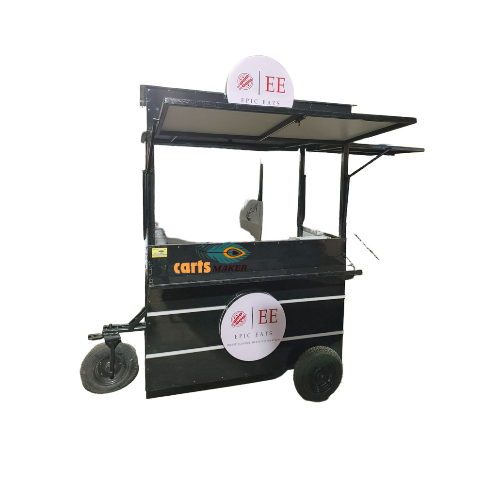 Z Black Food Cart - Color: As Per Requirement