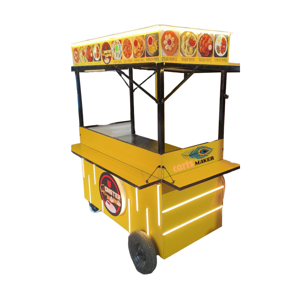 3 Burner Food Cart - Color: As Per Requirement