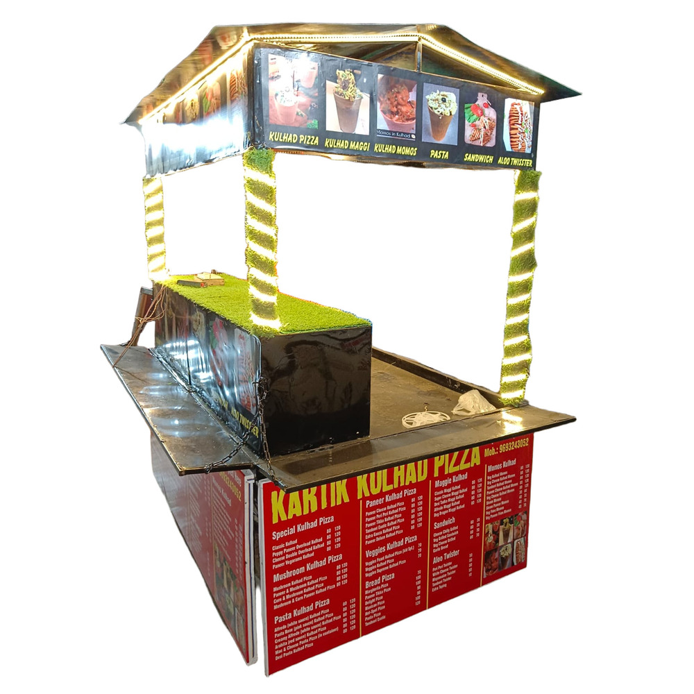 Fast Food Stall Cart - Color: As Per Requirement