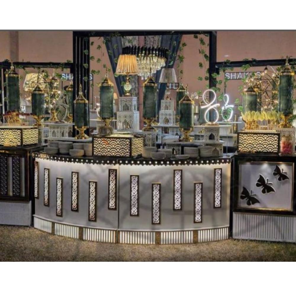 The Golden Lattice Buffet Counter