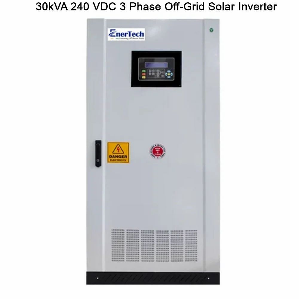 Enertech 30Kva 240 Vdc 3 Phase Off-Grid Solar Inverter - Application: Commercial