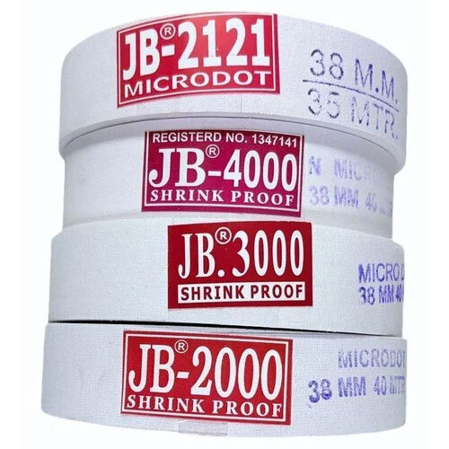 Woven Interlining Fusible Bellt Patti Roll - Color: White