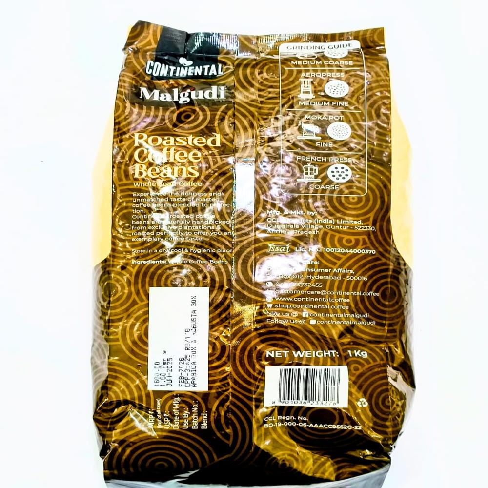 Continental Roasted Coffee Beans 70A:30R 