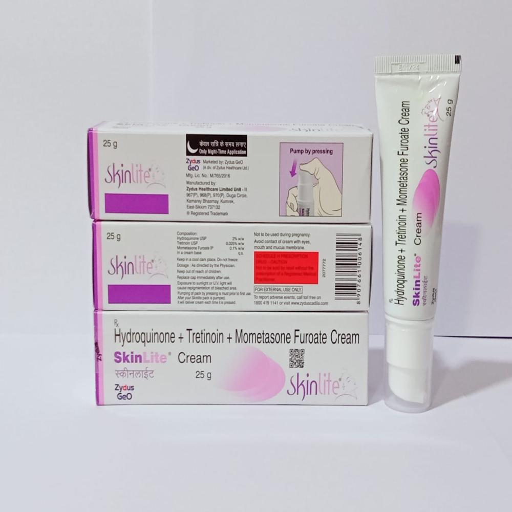 Skinlite Cream 25g - Hydroquinone + Tretinoin + Momentasone Furoate Cream