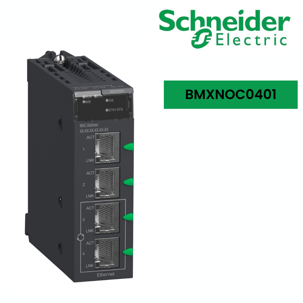 Bmxnoc0401-ethernet Module M340 - 4 X Rj45 10/100 - Dimension (l*w*h): 242.4 Millimeter (mm)