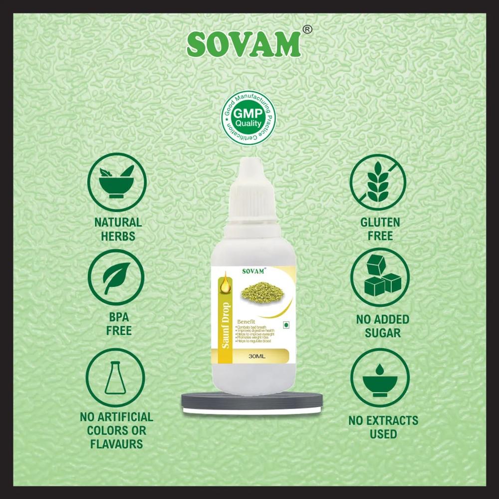 Sovam Saunf Drop 30 Ml - Age Group: Suitable For All Ages