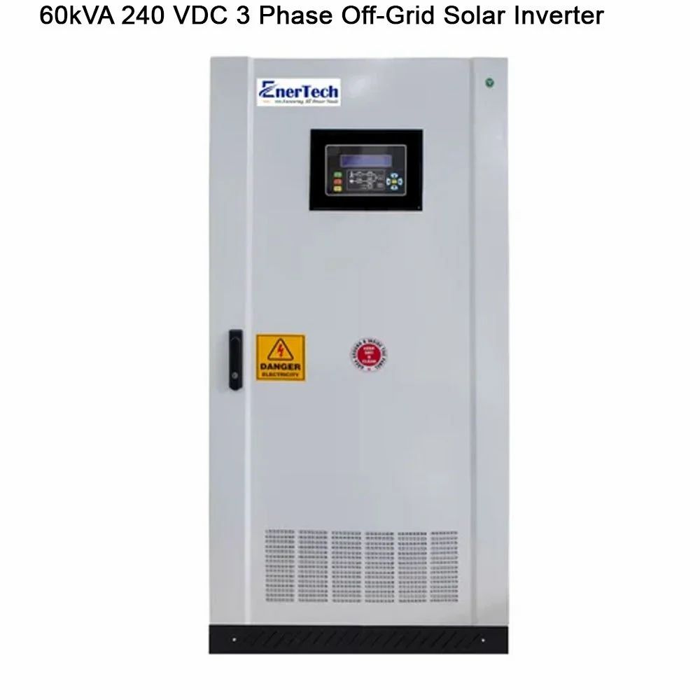 Enertech 60Kva 240 Vdc 3 Phase Off-Grid Solar Inverter - Application: Commercial