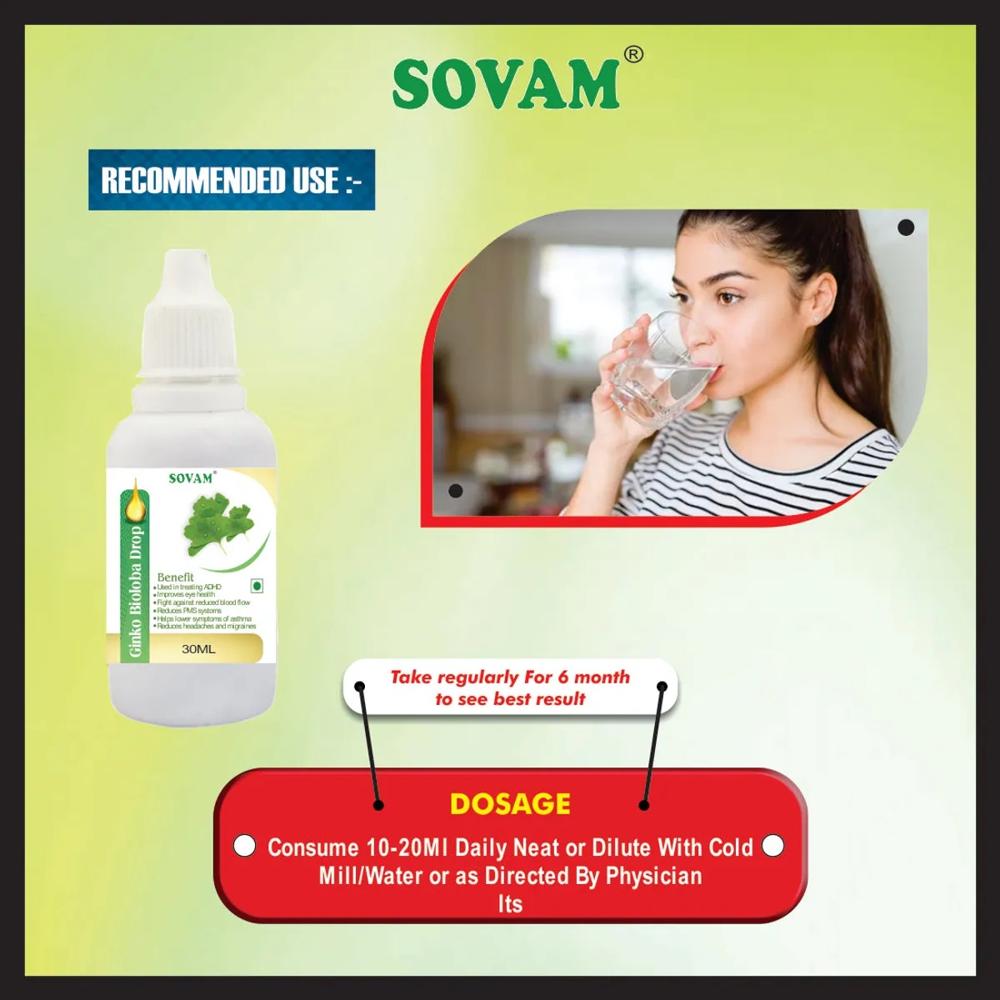 Sovam Ginkgo Biloba Drops 30 Ml - Age Group: Suitable For All Ages