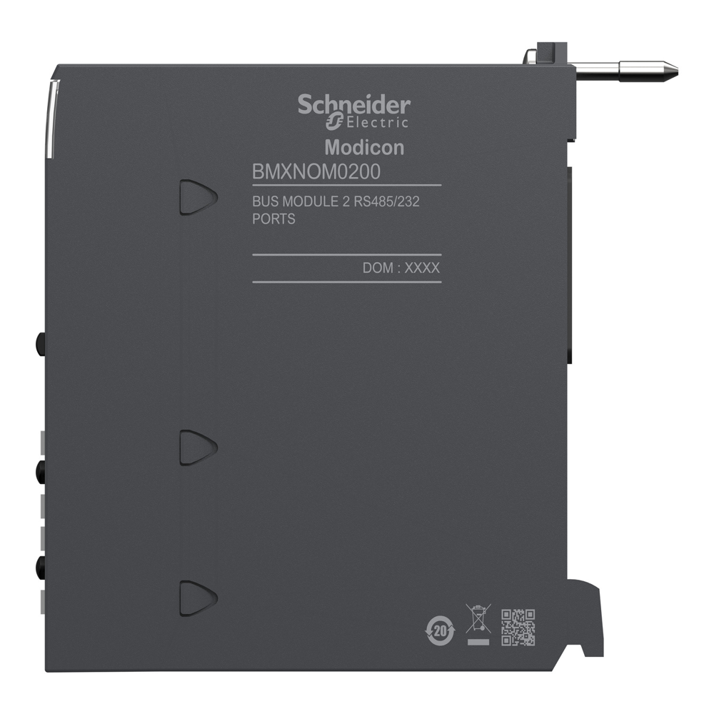 Bmxnom0200-serial Link Module With 2 Rs-485/232 Ports In Modbus And Character Mode - Color: Black