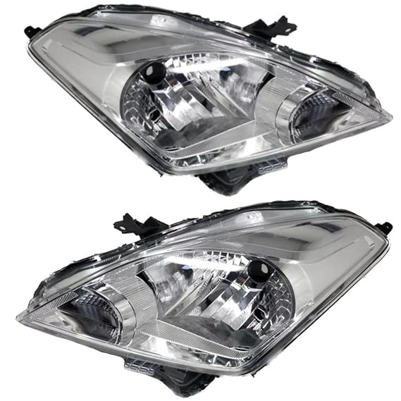 K D Headlight For Maruti Baleno 2015-2019 ( Without Adjustable Motor) - Body Material: Plastic