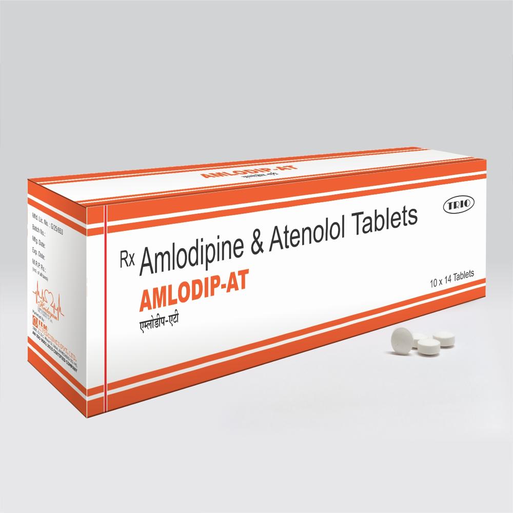 Amlodipine 5 mg & Atenolol 50 mg Tablets