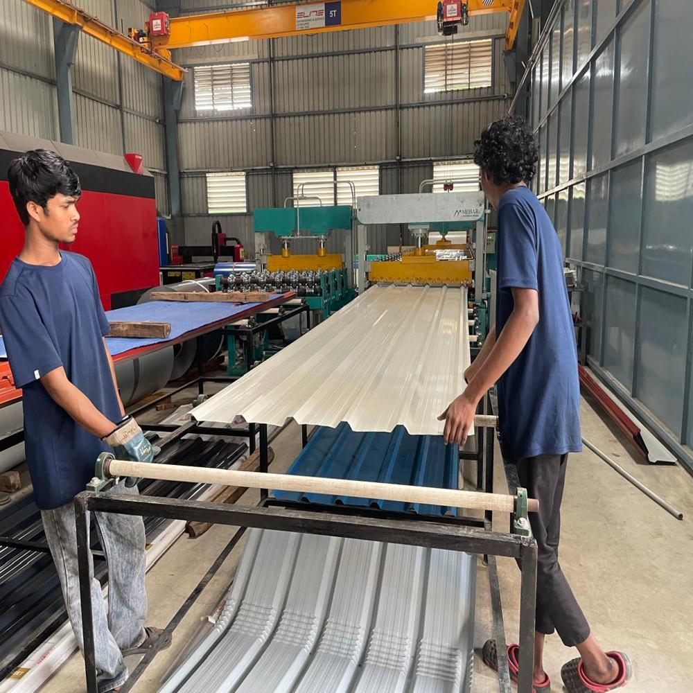 Color Coated Steel Roofing Sheet - Color: Blue