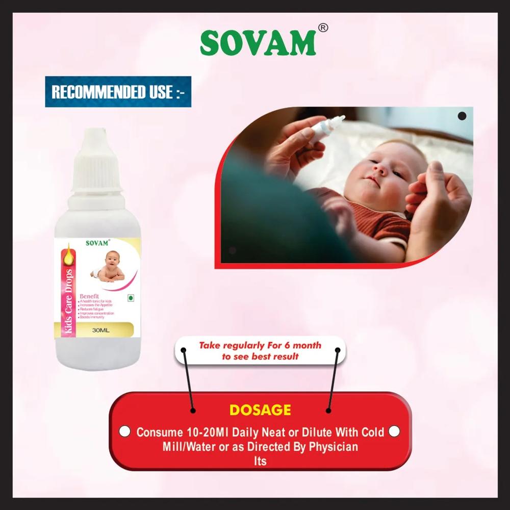 Sovam Kids Care Drop 30 Ml at 44.80 INR at Best Price in Jaipur | Sovam ...