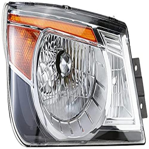 K D Headlight For Mahindra Bolero Type 3 With Bulb (2011-now) ( Without Adjustable Motor, Halogen) - Features: Waterproof