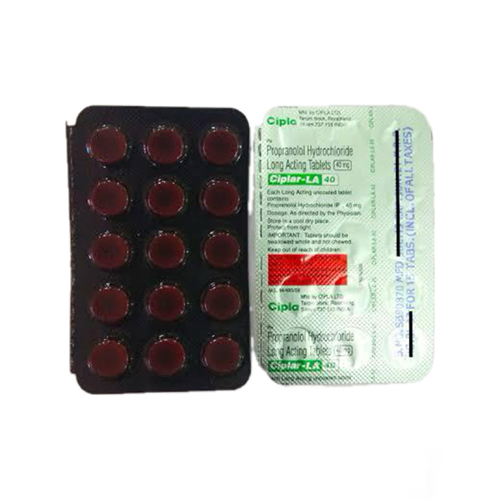 40mg Propranolol Hydrochloride Long Acting Tablets - Drug Type: General Medicines