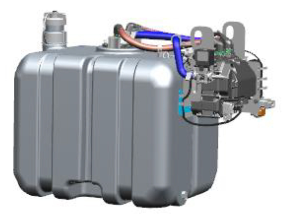 66 Ltr Pump Electronic Tank Unit - Color: Black