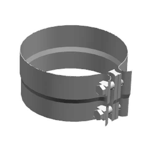 Aftertreatment Module Outlet Clamp - Color: Black