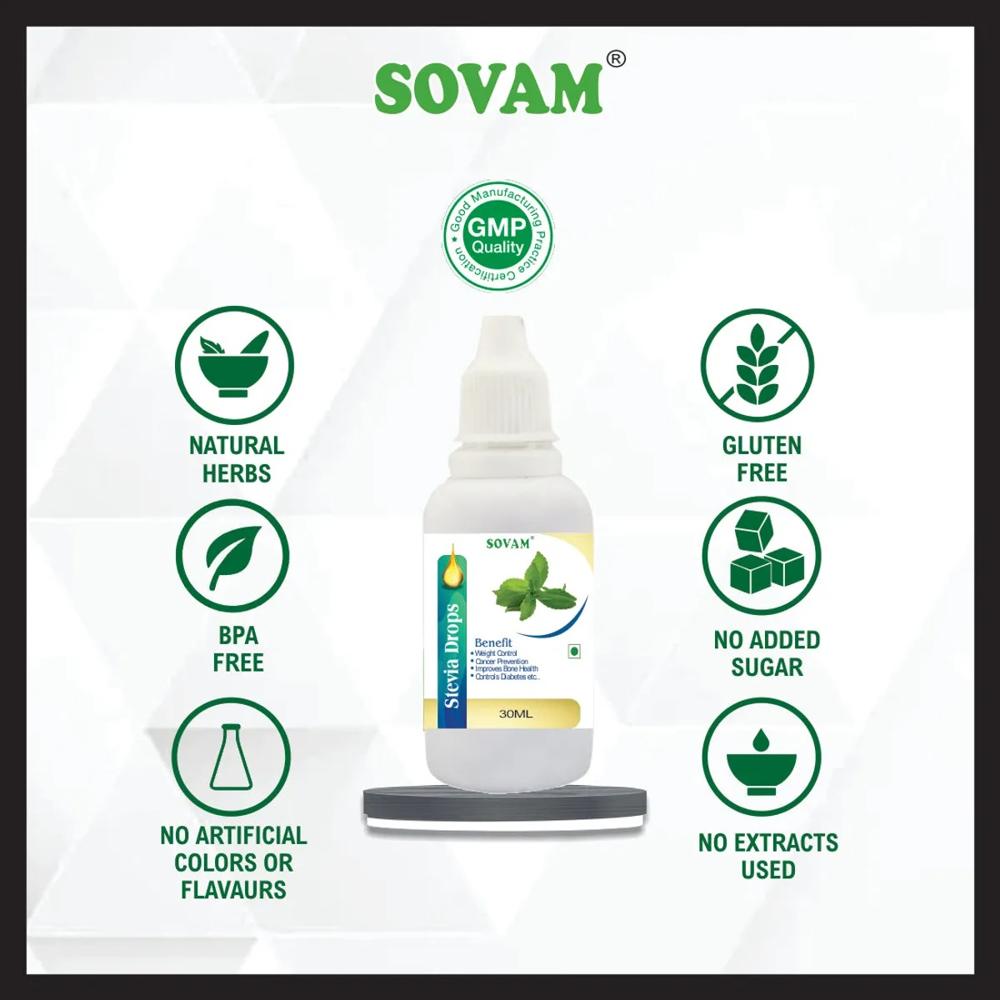 Sovam Stevia Drop 30 Ml - Age Group: Suitable For All Ages