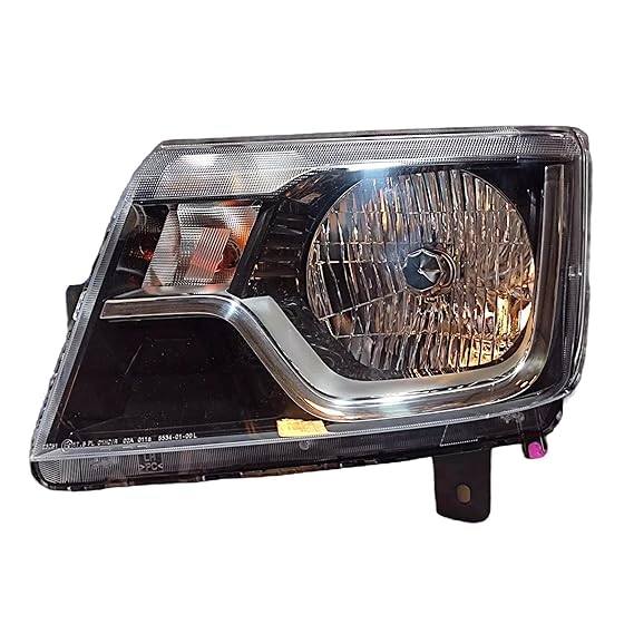 K D Halogen Headlight Assembly For Mahindra Bolero Type 4  2020-Now With Bulb ( Without Adjustable Motor)