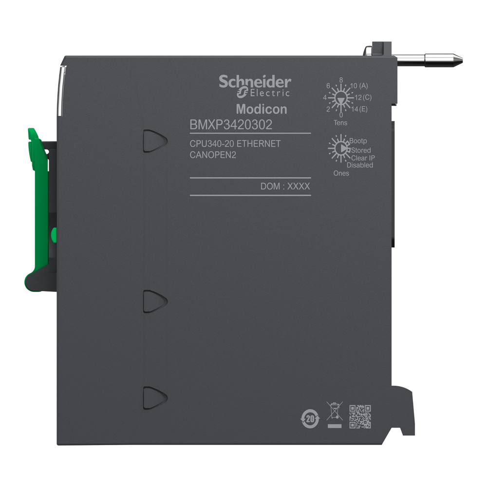Bmxp3420302-processor Module M340 - Max 1024 Discrete + 256 Analog I/o - Canopen - Color: Black