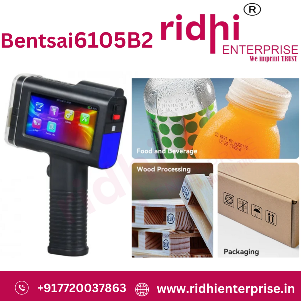 Bentsai 6105 Handheld Inkjet Printer (0.5-inch, 12.7mm) - Automatic Grade: Semi-automatic
