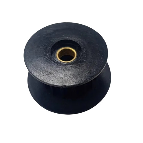 Fermator Elevator Cylindrical Shaft Induction Motor Pulley - Color: Black