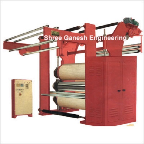 3 Roll Calendar Machine - Heavy Duty Cotton With 2 Cotton Rolls And 1 Chill Roll , Ideal For Textile Fabric And Saree Finishing