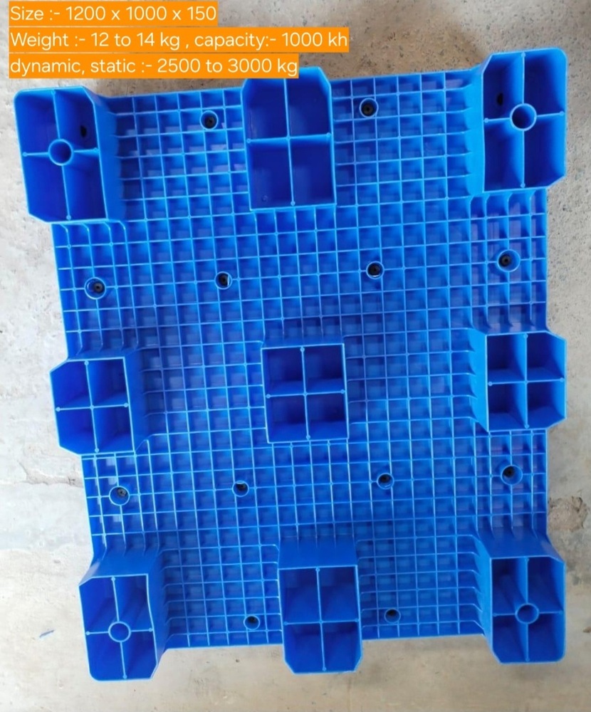 Plastic Pallet - Capacity: 1000 Kg