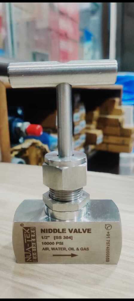 Needle Valve - Stainless Steel, Standard Sizes, Silver Finish | High Pressure Control for Precise Fluid and Gas Regulation