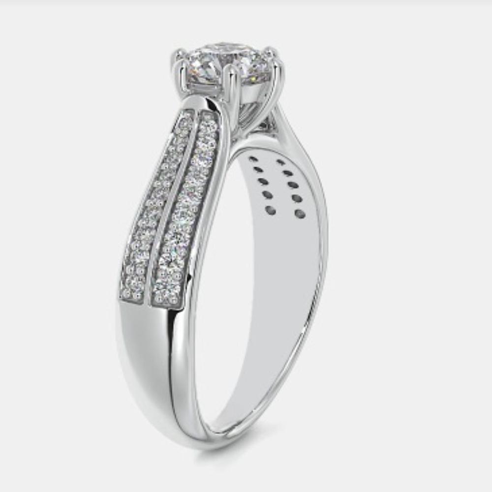Eternal Spark White Gold Natural Diamond Solitaire Ring