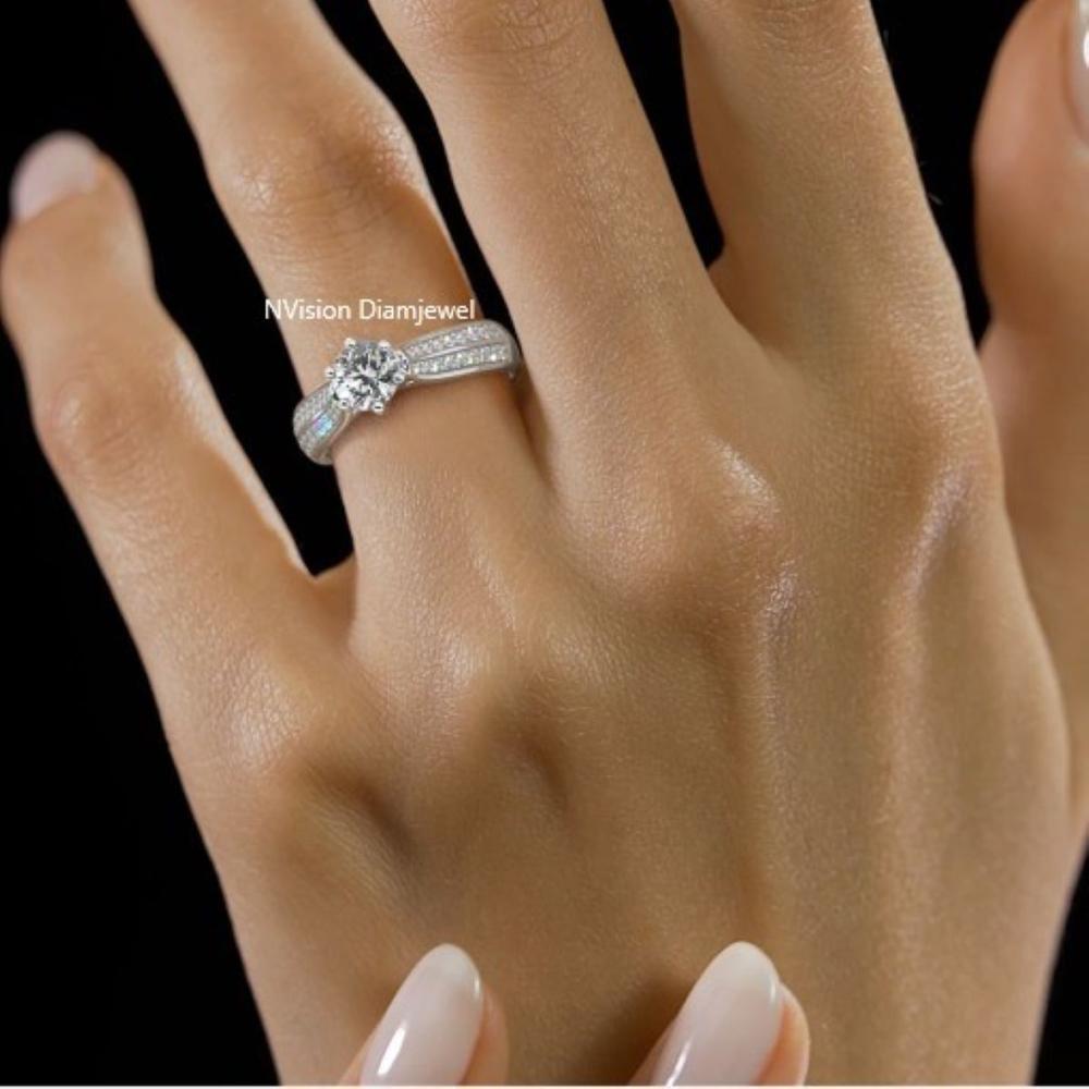 Eternal Spark White Gold Natural Diamond Solitaire Ring