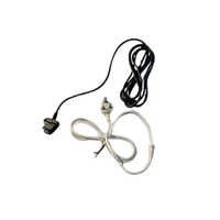6 A Pvc And Copper Ac Power Supply Cords - Color: White & Black