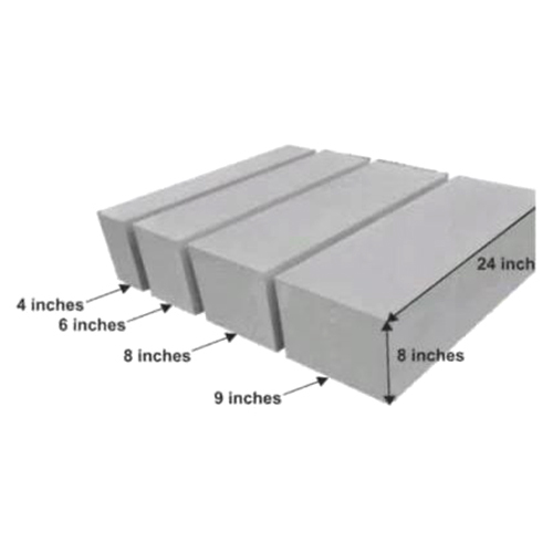 Rectangular Aac Block - Color: Gray