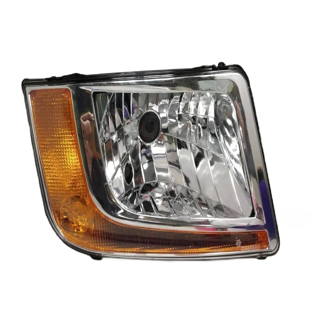 K D Headlight For Ashok Leyland Dost ( Without Adjustable Motor, Halogen) - Body Material: Plastic